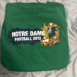 Champion Green Notre Dame Football T-Shirt